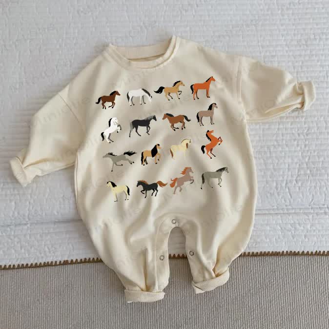 ベビー幼児用マルチホース ベージュ ロンパース - ベージュ - 2～3歳 - image 1