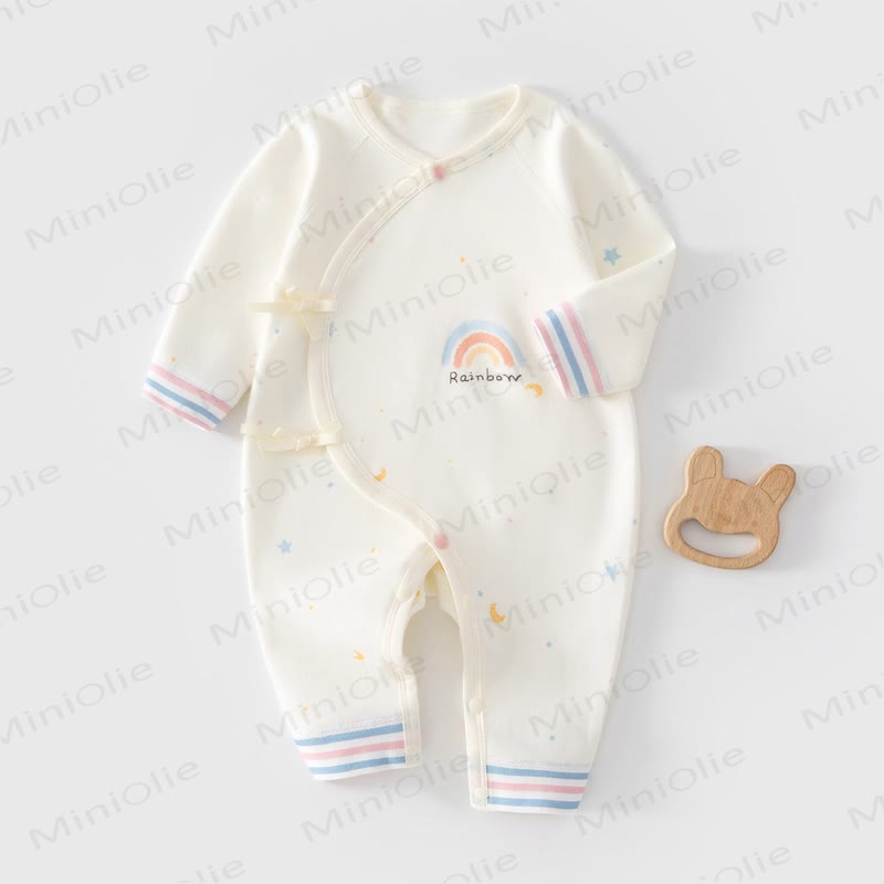  RAINBOWベビー新生儿着物ロンパース - ピンク - 3～6ヶ月 - image 1