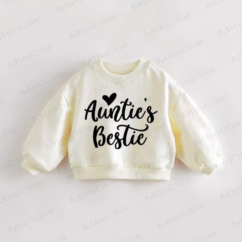 AUNTIE'S BESTIE幼児用 ラブクリーム スウェットシャツ - クリーム - 3～5歳 - image 1