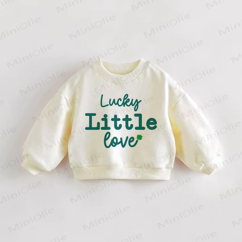 LUCKY LITTLE LOVEベビー 幼児用 クリーム スウェットシャツ - クリーム - 3～5歳 - image 1