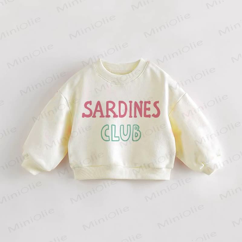 SARDINES CLUBベビー 幼児用 クリーム スウェットシャツ - クリーム - 3～5歳 - image 1