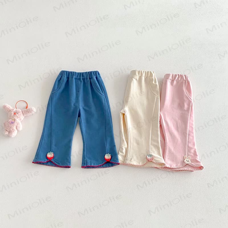 ベビー幼児女の子用ストロベリーバニーパンツ - image 3