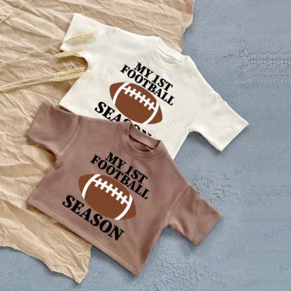 MY 1ST FOOTBALL SEASONベビーサマーカジュアルTシャツ - image 1
