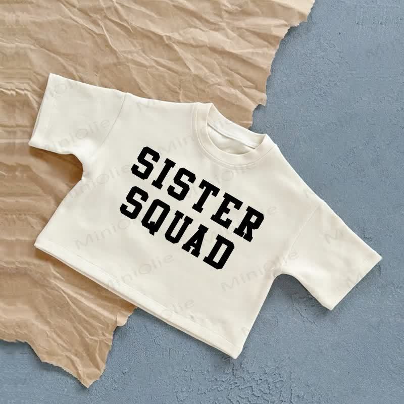 SISTER SQUADベビーサマーカジュアルTシャツ - 白 - 2～3歳 - image 2