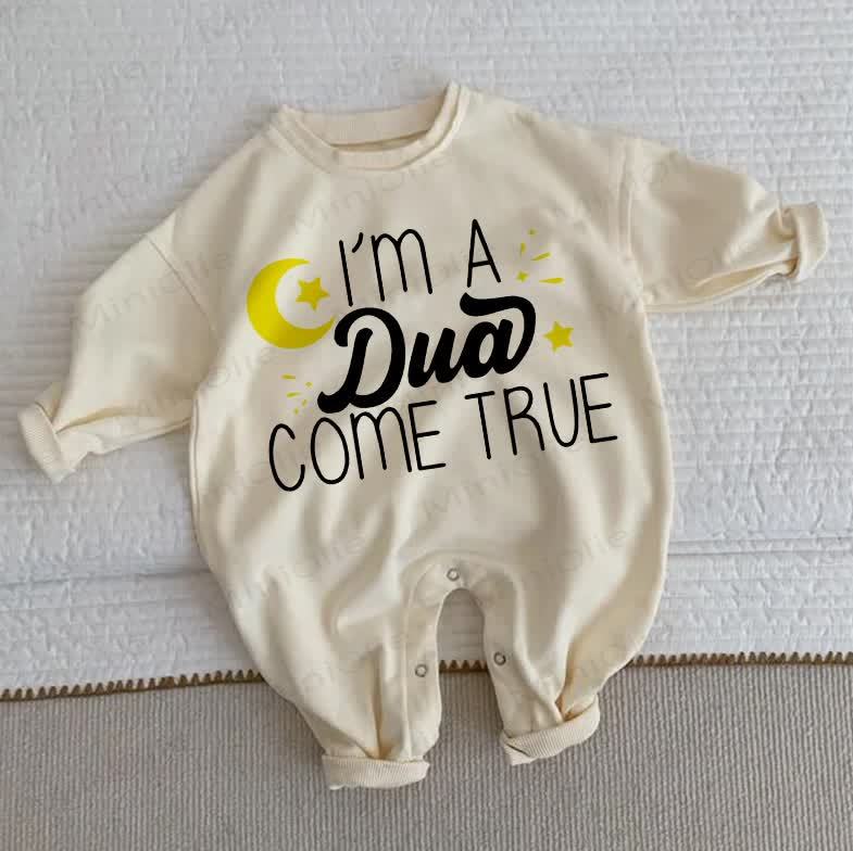 I'M A DUA COME TRUE幼児用 ベージュ ロンパース - ベージュ - 2～3歳 - image 1
