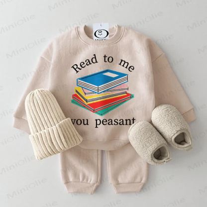 READ TO ME YOU PEASANTベビー 2ピース ベージュセット - ベージュ - 2～3歳 - image 1