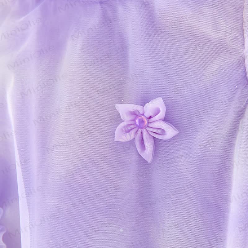 幼児用女の子用フラワー/ラブメッシュDress - image 13