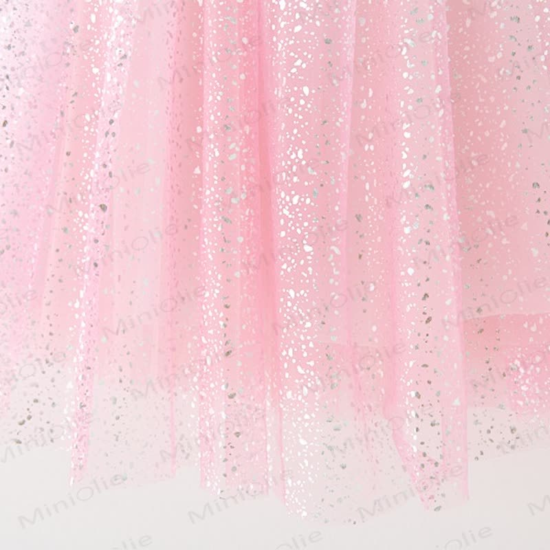 幼児用女の子用スパンコールリボンメッシュDress - image 7