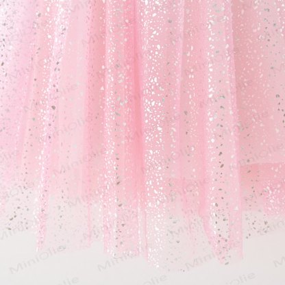 幼児用女の子用スパンコールリボンメッシュDress - image 7