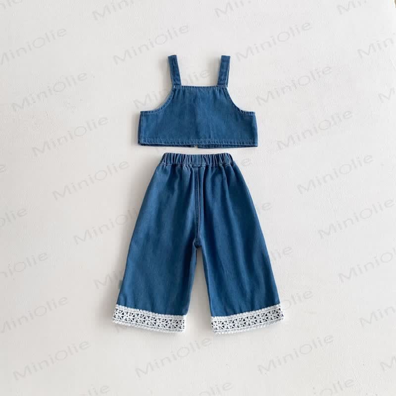 ベビー 幼児 女の子 デニム ボウ 3点セット - image 5