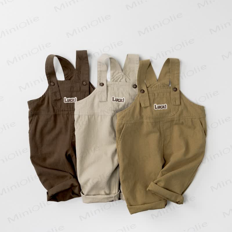 LUCKベビー 幼児用 無地オーバーオール - image 1