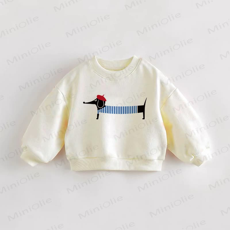 ベビー幼児用パピークリームスウェットシャツ - クリーム - 3～5歳 - image 1