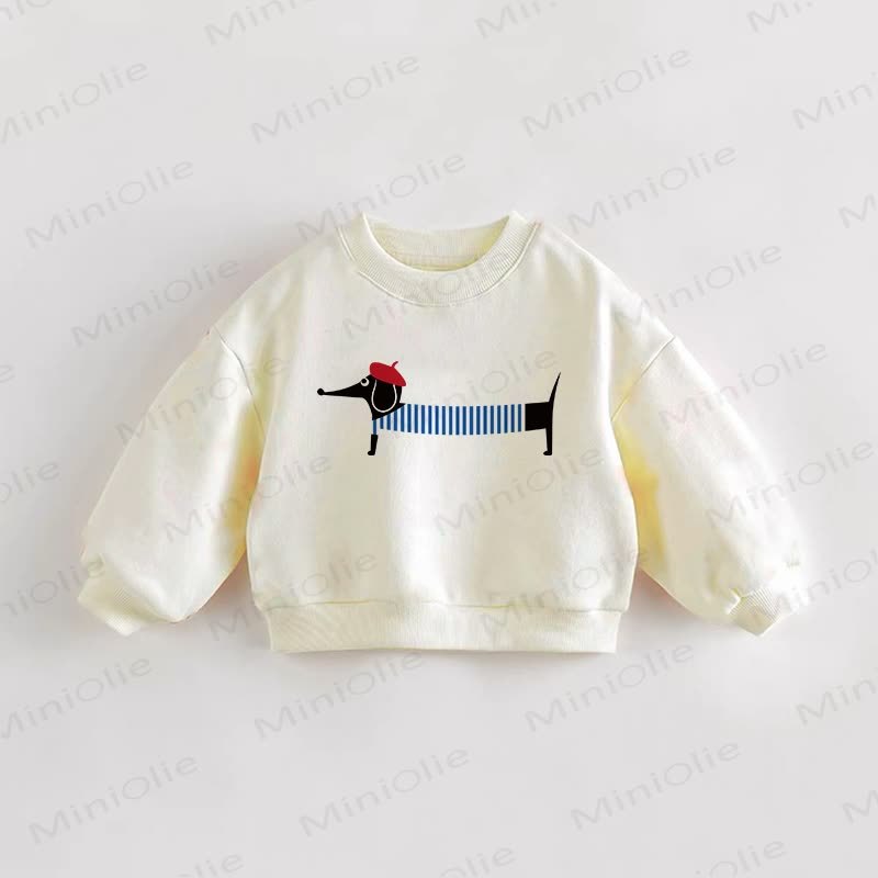 ベビー幼児用パピークリームスウェットシャツ - クリーム - 3～5歳 - image 1