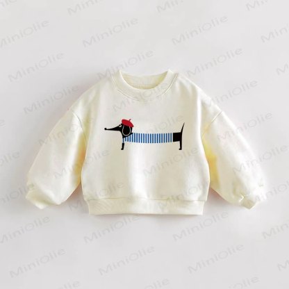 ベビー幼児用パピークリームスウェットシャツ - クリーム - 3～5歳 - image 1