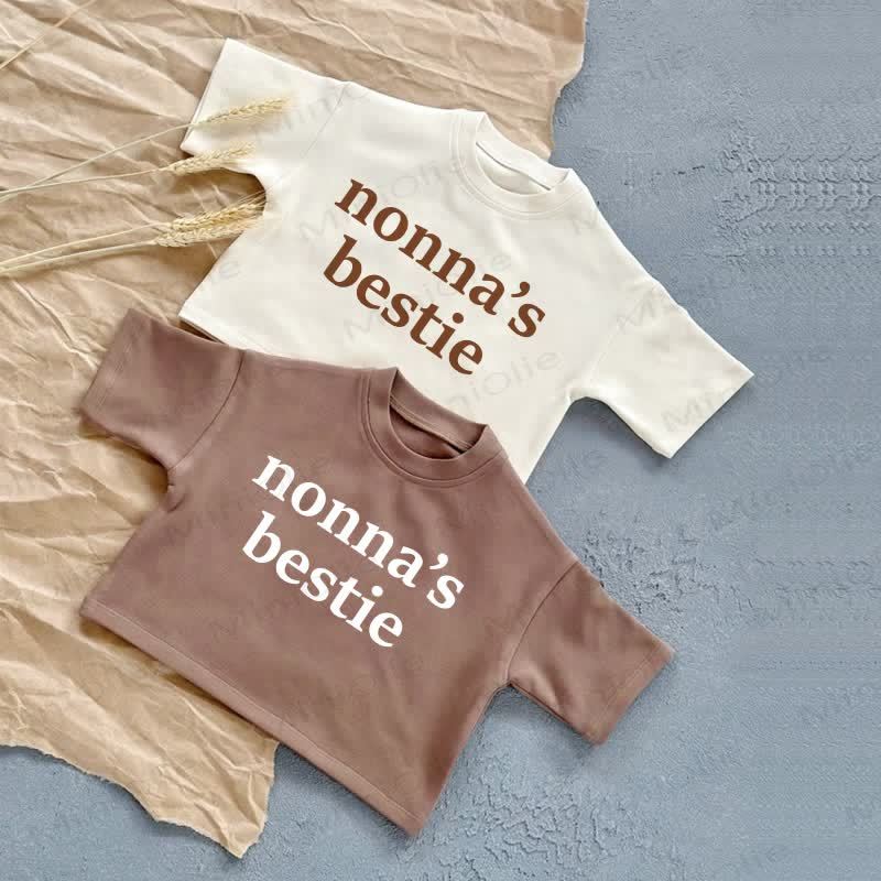 NONNA'S BESTIEベビーサマーカジュアルTシャツ - image 1