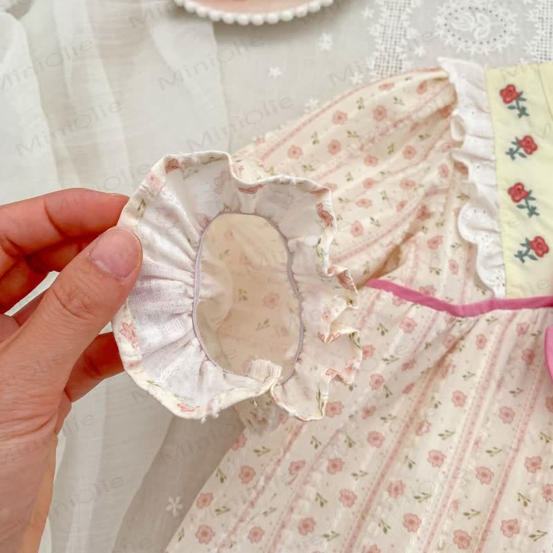 ベビー幼児女の子用ピンクフラワーリボンDress - image 10