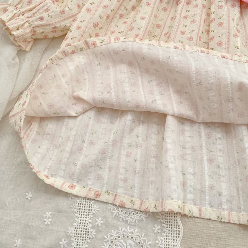 ベビー幼児女の子用ピンクフラワーリボンDress - image 13