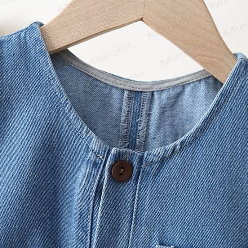 ベビー幼児用ブルージーンズオーバーオール - image 3