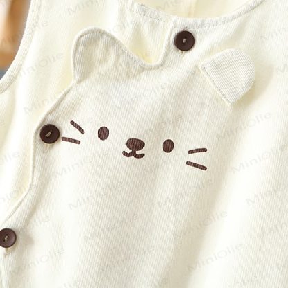 ベビー幼児用猫柄ジーンズオーバーオール - image 7