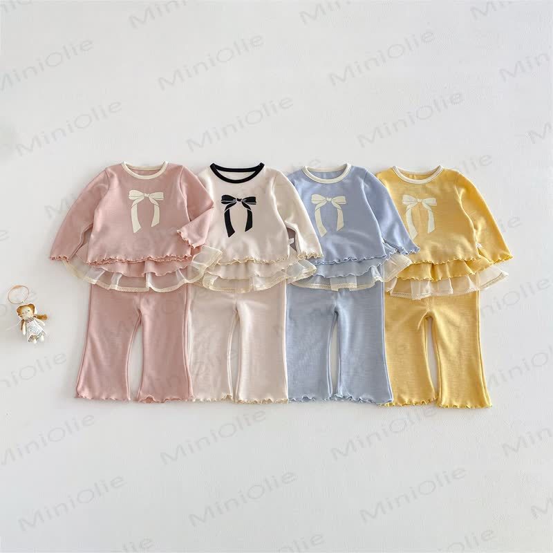 ベビー幼児女の子用スイートボウ2点セット - image 1