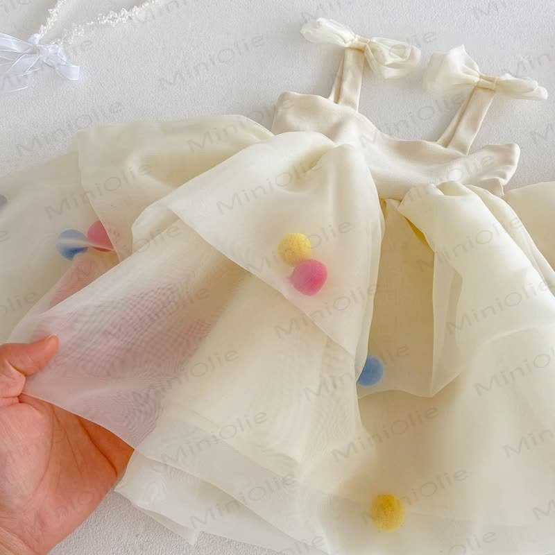 ベビー幼児女の子用蝶結びメッシュDress - image 6