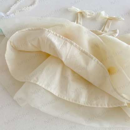 ベビー幼児女の子用蝶結びメッシュDress - image 7