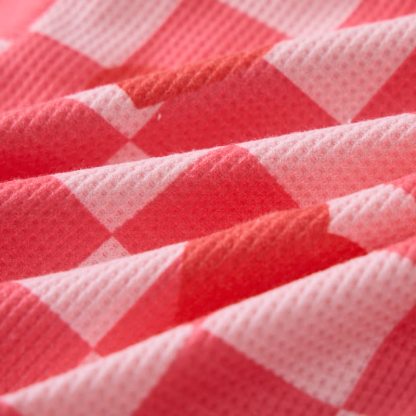 ベビーチェックハートワッフル ピンク 2点セット - image 7