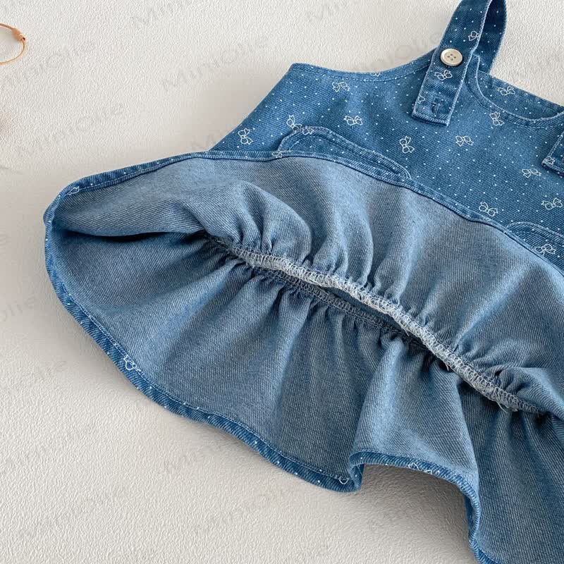 ベビー幼児女の子用リボン付きスイートラブDress/ベージュトップ - image 9