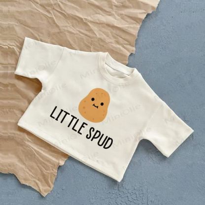 LITTLE SPUDベビー サマー カジュアル Tシャツ - 白 - 2～3歳 - image 1