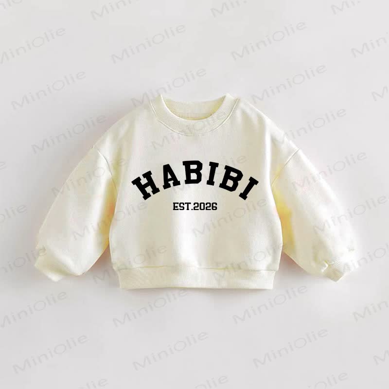 HABIBI EST 2026ベビー幼児用スウェットシャツ - クリーム - 3～5歳 - image 1