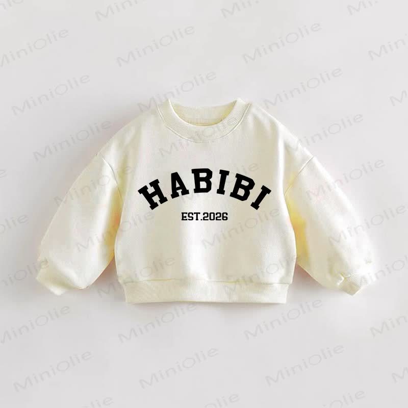 HABIBI EST 2026ベビー幼児用スウェットシャツ - クリーム - 3～5歳 - image 1