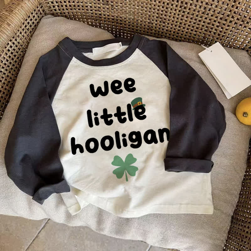 WEE LITTLE HOOLIGANベビー ダークグレー ラグランTシャツ - ドラック・グレイ - 2～3歳 - image 1