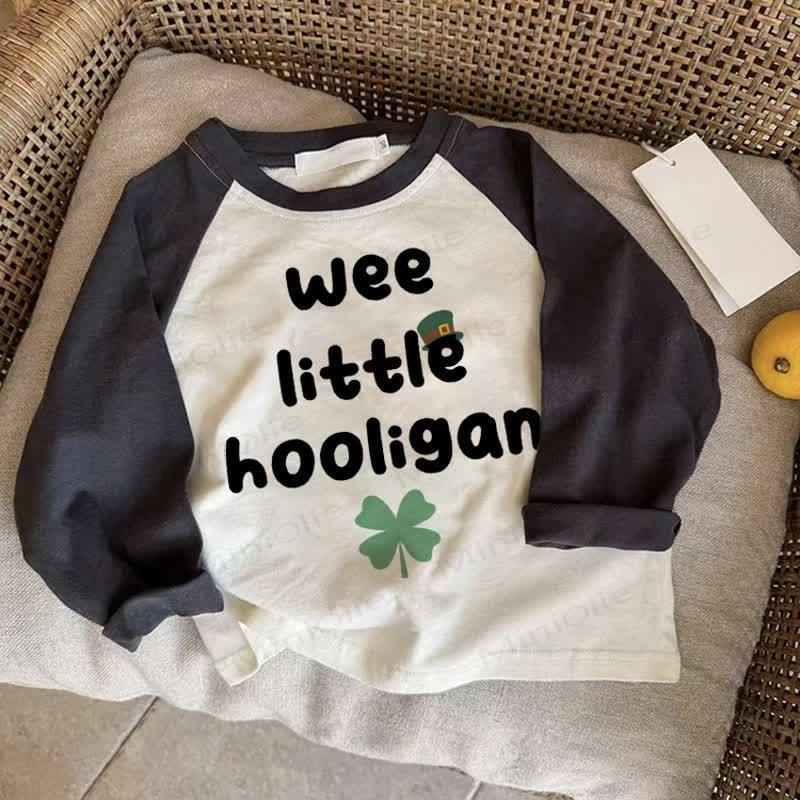 WEE LITTLE HOOLIGANベビー ダークグレー ラグランTシャツ - ドラック・グレイ - 2～3歳 - image 1