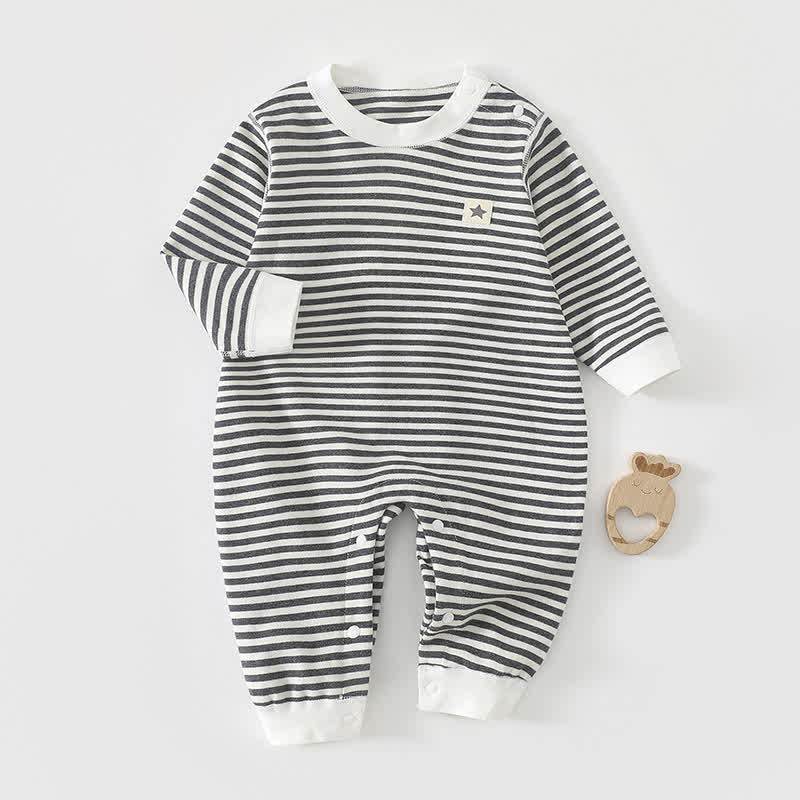 ベビースターストライプロンパー - 黒 - 2～3歳 - image 4