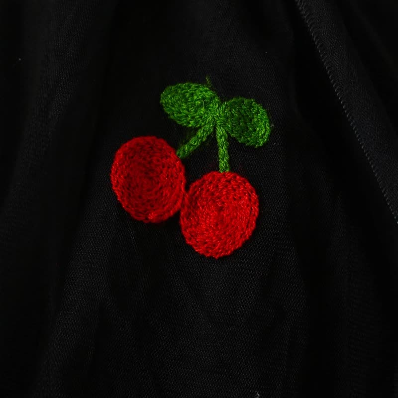 女の子用スウィートフライングスリーブメッシュDress - image 6