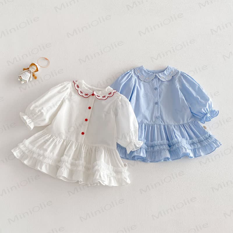 ベビーガールズ 蝶結びカラーDress - image 1