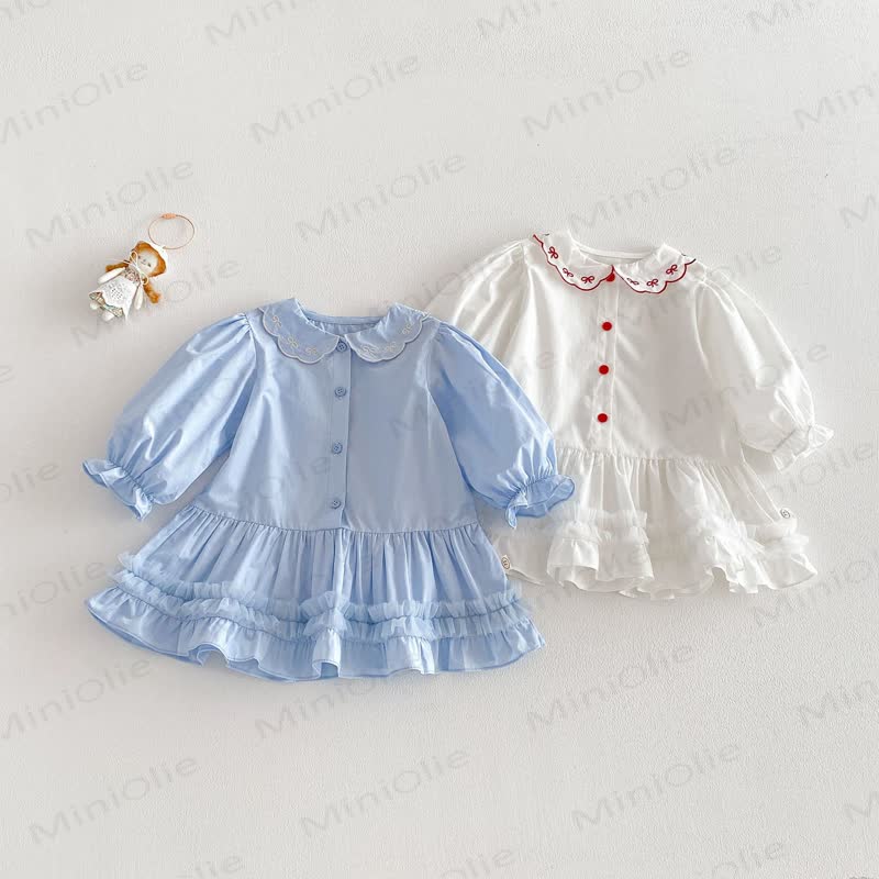 ベビーガールズ 蝶結びカラーDress - image 2