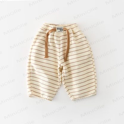 ベビー幼児用ストライプジョガーパンツ - コーヒー - 3～5歳 - image 3