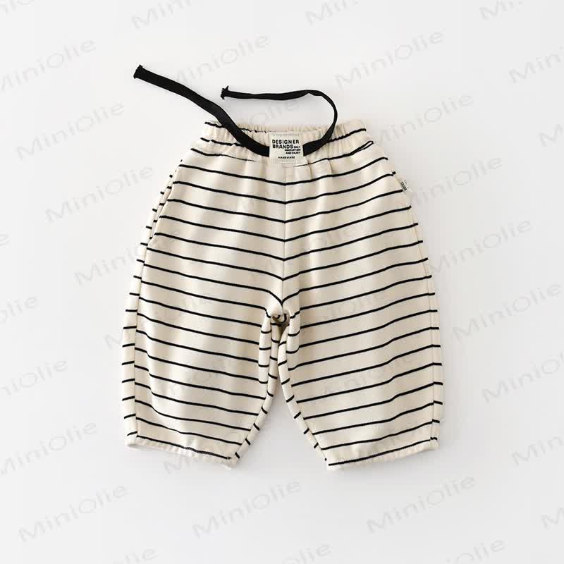 ベビー幼児用ストライプジョガーパンツ - 黒 - 3～5歳 - image 4