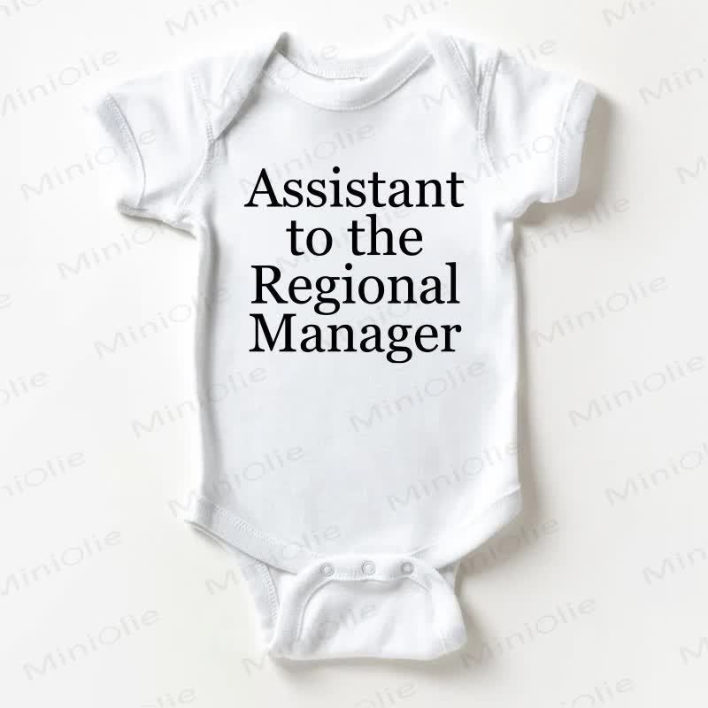 ASSISTANT TO THE REGIONAL MANAGERベビーホワイトボディスーツ - 白 - 18～24ヶ月 - image 1