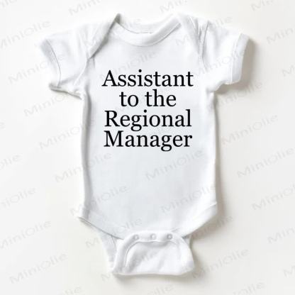 ASSISTANT TO THE REGIONAL MANAGERベビーホワイトボディスーツ - 白 - 18～24ヶ月 - image 1