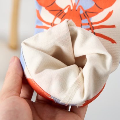 ベビー幼児用ブルーホワイトストライプロブスター織りオーバーオール - image 6