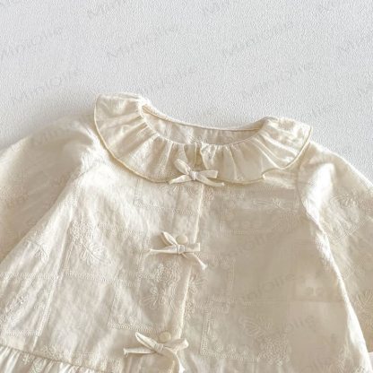 ベビー幼児女の子用無地タンクトップ/デニムパンツ/ボウトップ - image 14