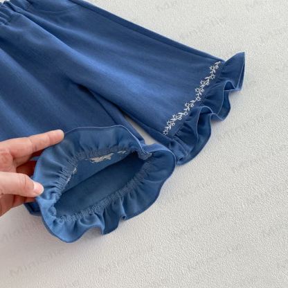 ベビー幼児女の子用無地タンクトップ/デニムパンツ/ボウトップ - image 22