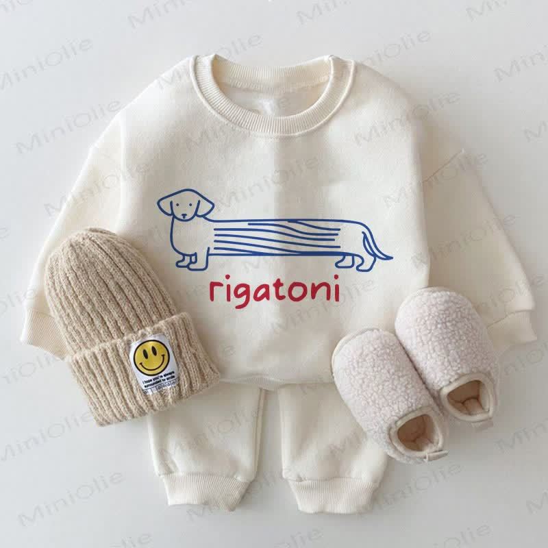 RIGATONIベビー ホワイト スウェットシャツ 2点セット - 白 - 2～3歳 - image 1