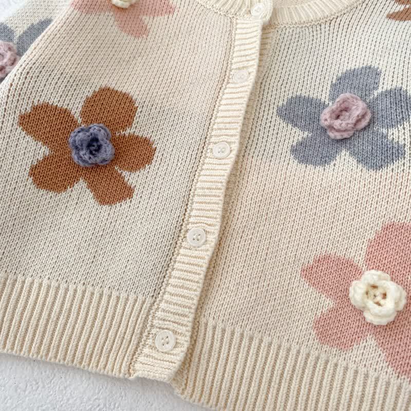 ベビーフラワー刺繍カーディガン - image 8