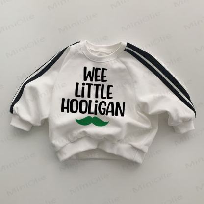 WEE LITTLE HOOLIGANベビー ストライプ サイド ホワイト スウェットシャツ - 白 - 2～3歳 - image 1