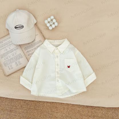 ベビー 幼児 男の子 ニット ドッグ タンクトップ/ベージュ トップス/ブラウン パンツ - ベージュトップス - 3～5歳 - image 7