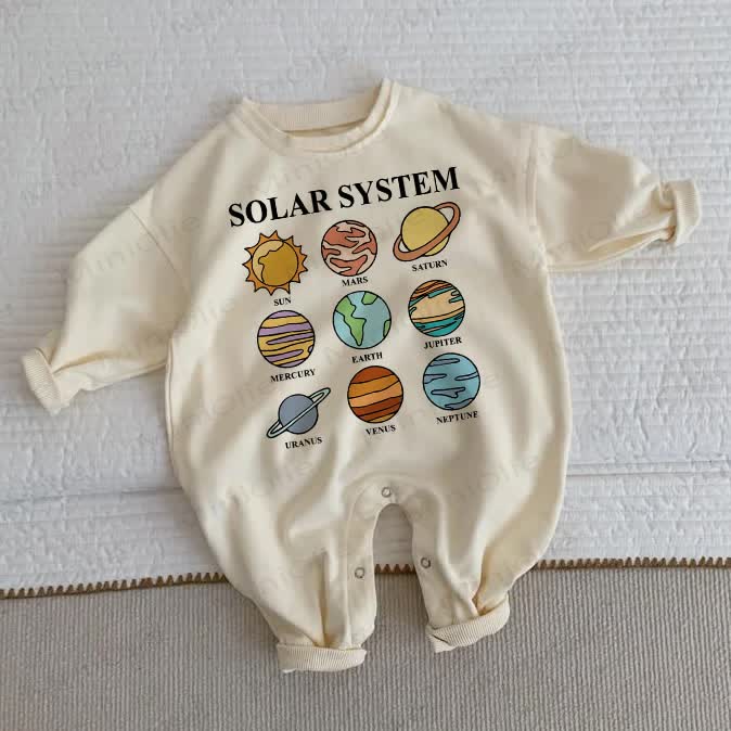 SOLAR SYSTEM幼児用 ベージュ ロンパース - ベージュ - 2～3歳 - image 1