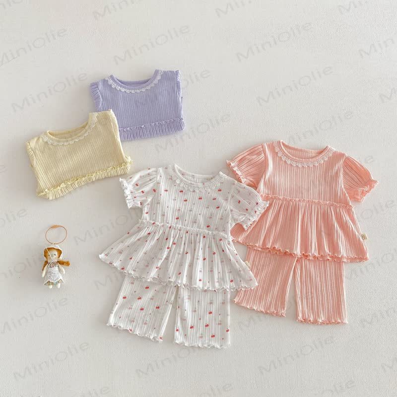 ベビー 幼児 女の子 スイートリブ 2ピースセット - image 1